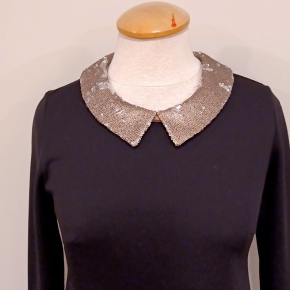 Rachel Zoe for Pea in the Pod Sequin Collar Maternity Dress- Sz. Sm - Picture 9 of 10